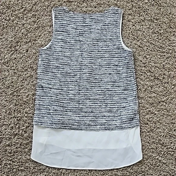 NWT Sanctuary Anthropologie Top Sleeveless Faux Layered Tweed Vneck XS - Picture 5 of 6